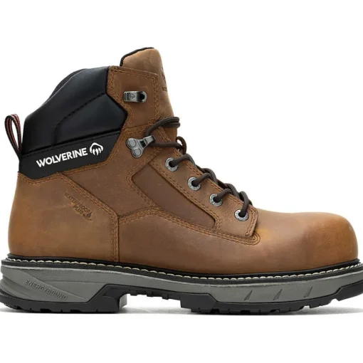 Wolverine Men's Reforce 6" Carbonmax Comp Toe WP Work Boot- Cashew- W241023