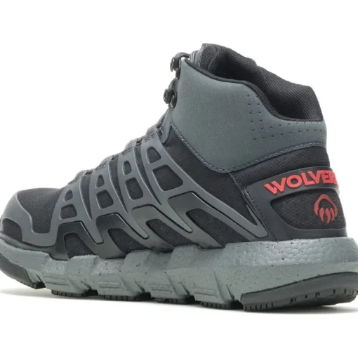Wolverine Men's Rev Vent Durashocks Carbon Toe Boot - Charcoal - W211018