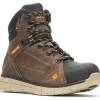 Wolverine Men's Rigger EPX 6" Safety Toe WP Wedge Work Boot Brown - W10797