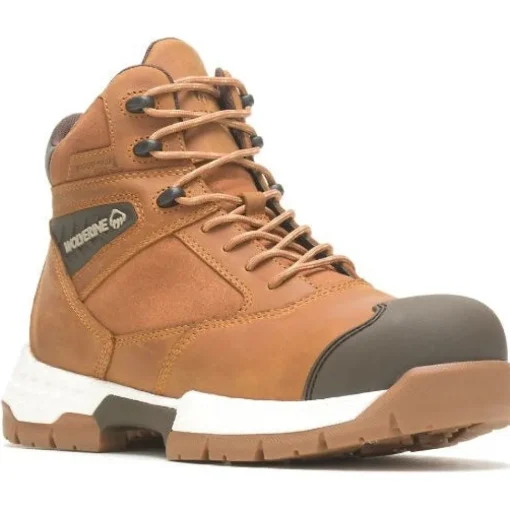 Wolverine Men's Rush Ultraspring 6" WP Carbonmax Work Boot -Honey- W231040