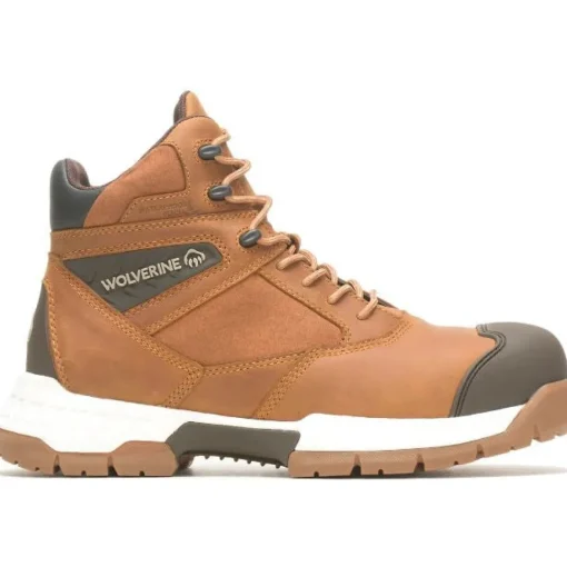 Wolverine Men's Rush Ultraspring 6" WP Carbonmax Work Boot -Honey- W231040
