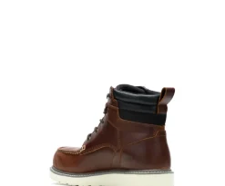 Wolverine Men's Trade Wedge Steel Toe WP Work Boot - Rust - W230056