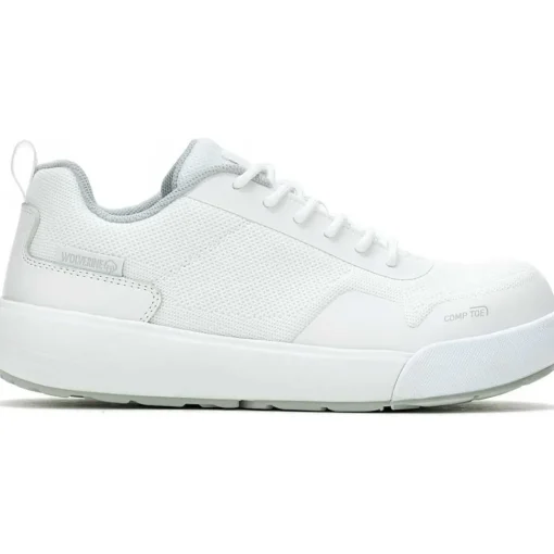 Wolverine Women's Dart Knit Carbonmax Comp Toe Work Shoe- White- W241043