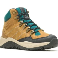 Wolverine Women's Luton Mid WP Outdoor Hiker Boot -Gold- W880386