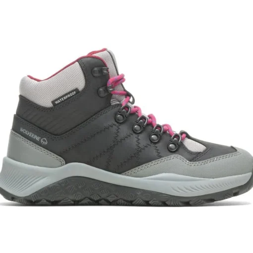 Wolverine Women's Luton Mid WP Outdoor Hiker Work Boot -Black- W880387