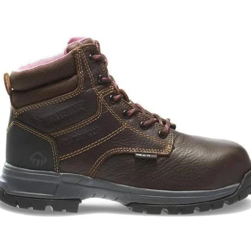 Wolverine Women's Piper 6" Comp Toe WP EH Work Boot - Brown - W10180