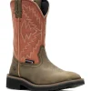 Wolverine Women's Rancher Arrow Steel Toe WP Western Work Boot- Rose- W241052