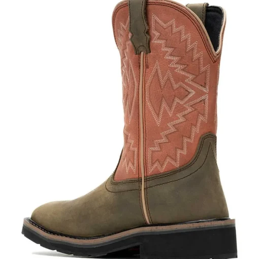 Wolverine Women's Rancher Arrow Steel Toe WP Western Work Boot- Rose- W241052