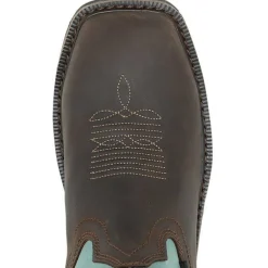 Wolverine Women's Rancher Arrow Steel Toe WP Western Work Boot- Aqua- W241054