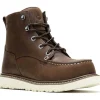 Wolverine Women's Trade 6" Comp Toe Wedge Unlined Work Boot- Brown- W241058