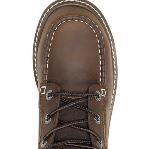 Wolverine Women's Trade 6" Comp Toe Wedge Unlined Work Boot- Brown- W241058
