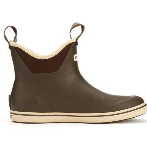 Xtratuf Men's 6" Ankle Deck Waterproof Boot - Chocolate / Tan - 22734