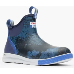 Xtratuf Men's Ankle 6" Soft Toe WP Slip Resist Sport Deck Boot -Blue- XADSM202