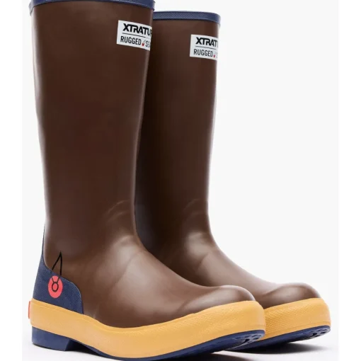 Xtratuf Men's Legacy 15" WP Slip Resist Rubber Work Boot -Brown- XML900