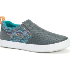 Xtratuf Women's Fishe®Wear Leather Sharkbyte WP Deck Shoe - Gray- XSW-7GG